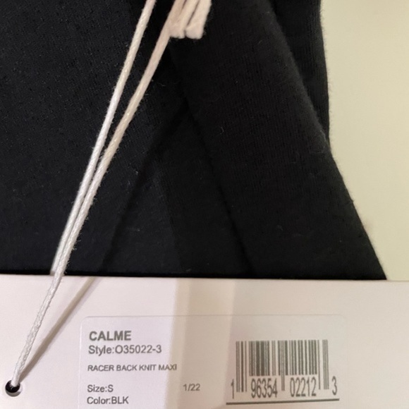 JOHNNY WAS CALME black racer back knit maxi dress - Picture 6 of 10